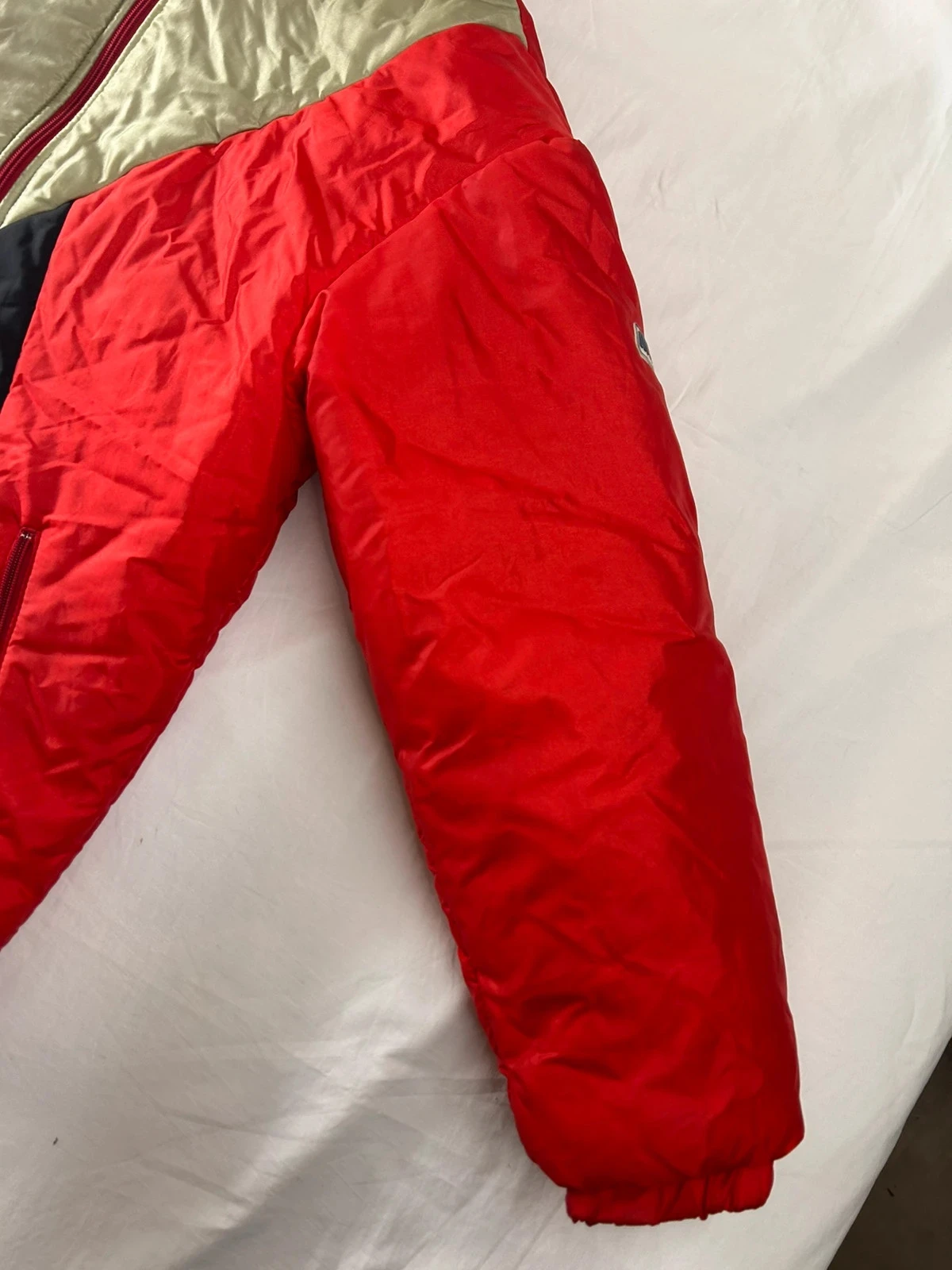 Rode beige Mondialp vintage-stijl retro-jas uit de jaren 80-90 #91 – photo 4